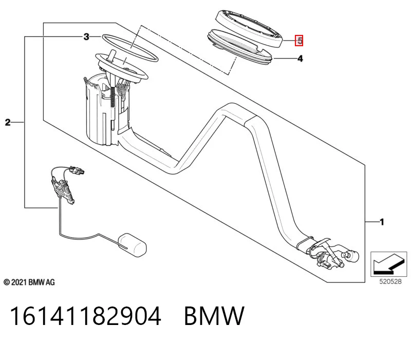Крышка топливного насоса BMW 6762417 цена, от 5.69 USD