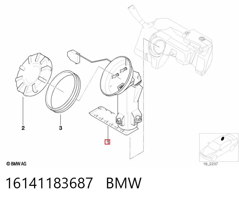 16141183687 BMW Электробензонасос