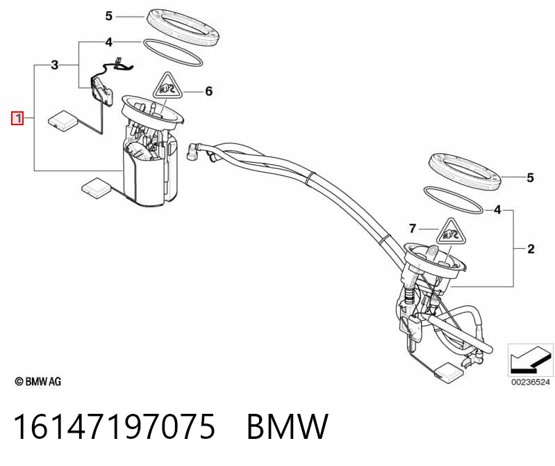 16147197075 BMW Электробензонасос
