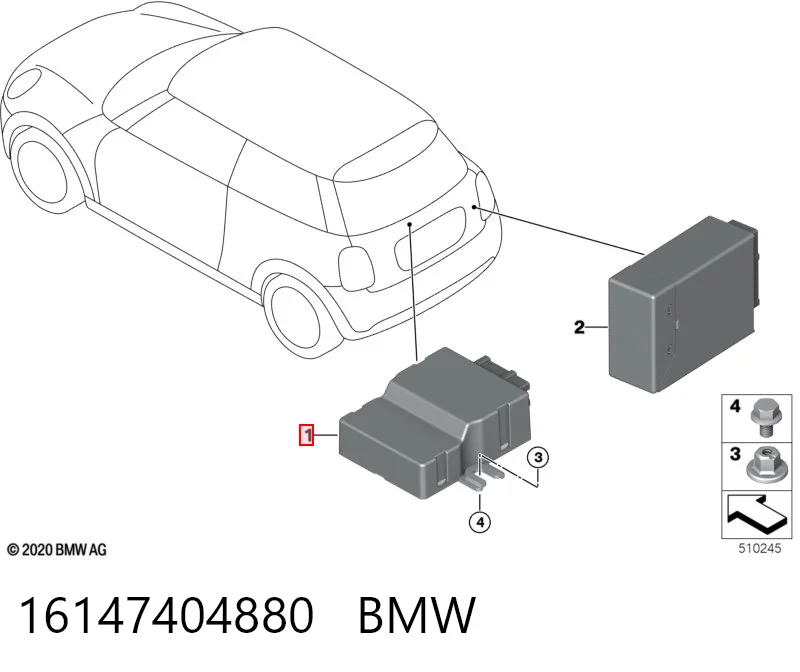 16147404880 BMW ЭБУ топливного насоса