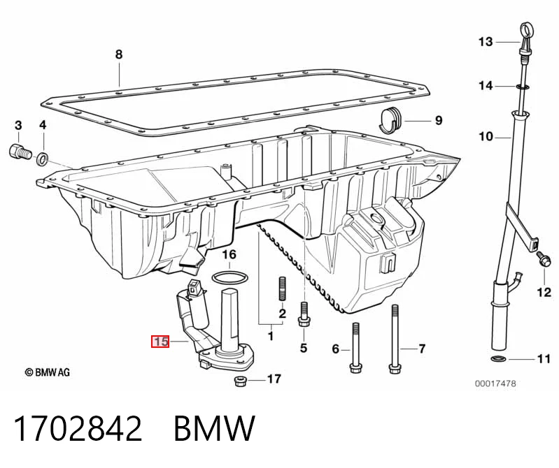 1702842 BMW Датчик уровня масла