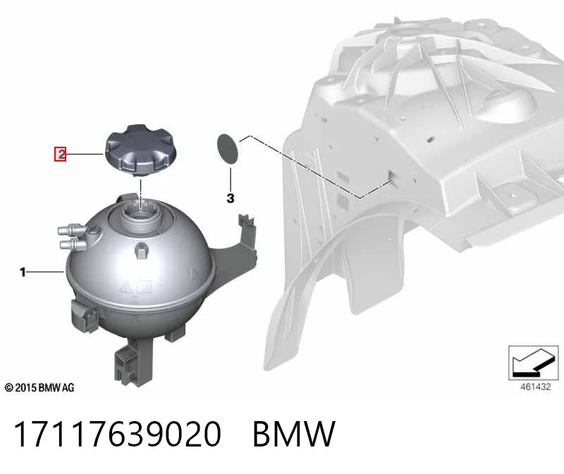 17117639020 BMW Крышка бачка