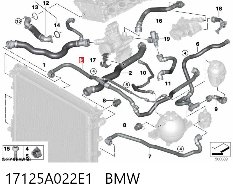 17125A022E1 BMW 