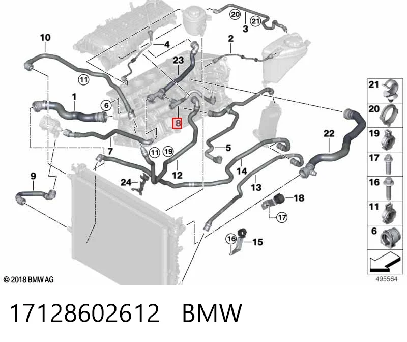 17128602612 BMW 