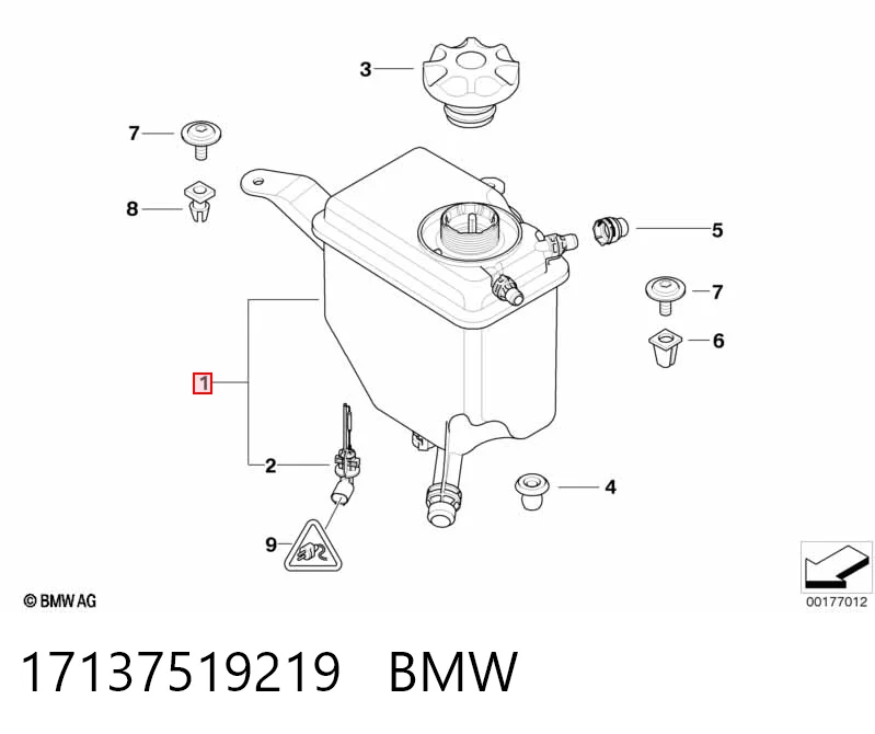 17137519219 BMW Расширительный бачок охлаждения