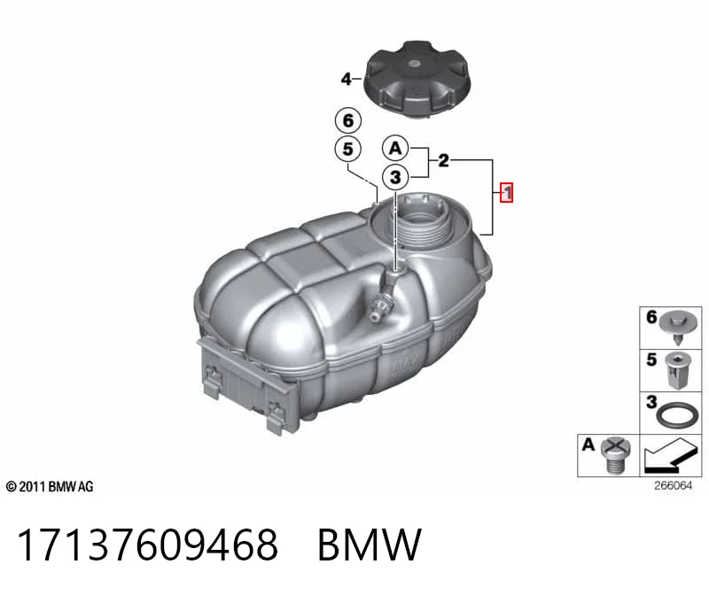 17137609468 BMW Расширительный бачок охлаждения