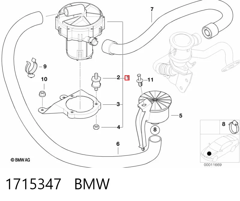 Насос воздушный Pierburg 72216640 цена, от 25.34 USD