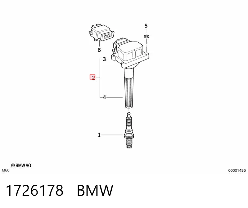 1726178 BMW Катушка зажигания