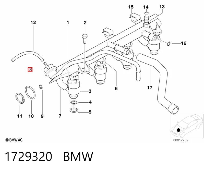 280160697 Bosch Регулятор давления в топливной рейке