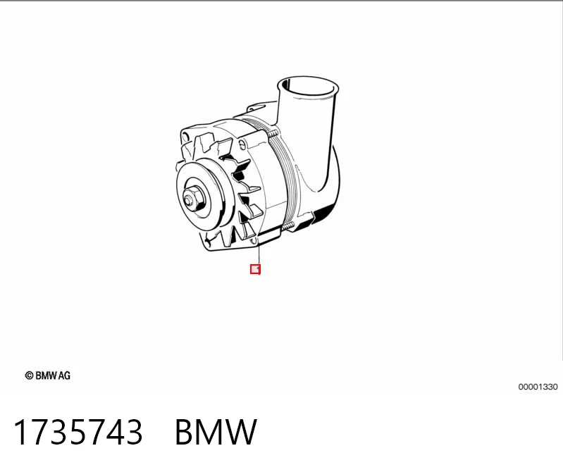 1735743 BMW Генератор автомобильный