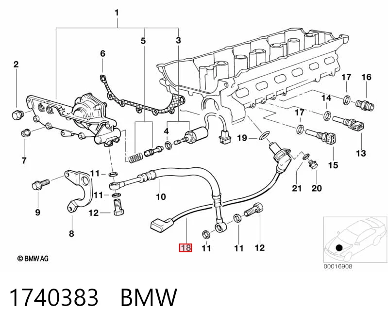 1740383 BMW Датчик распределительного вала