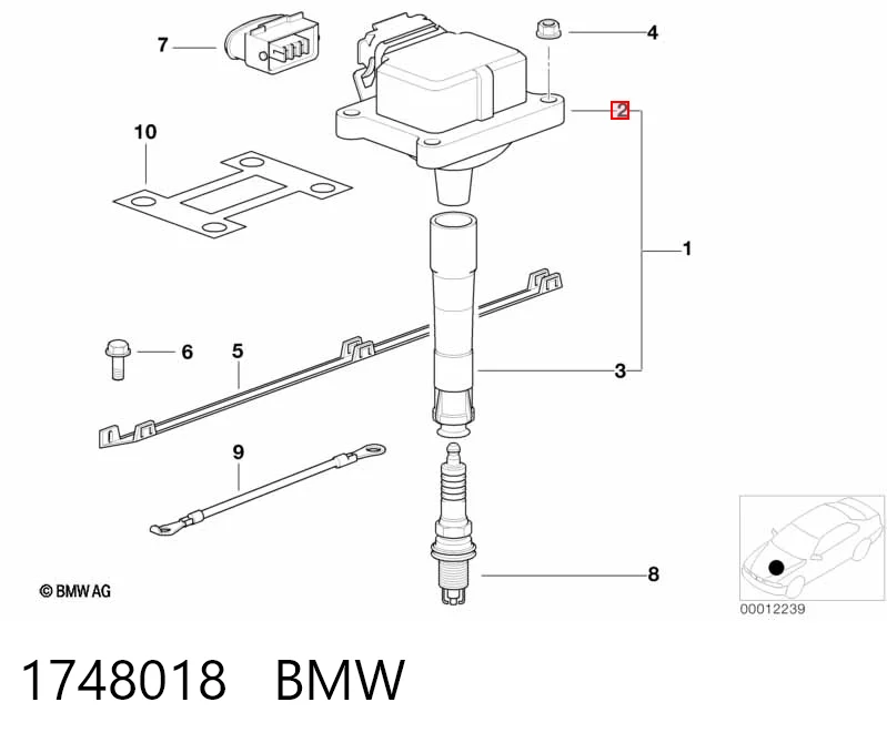 1748018 BMW Катушка зажигания