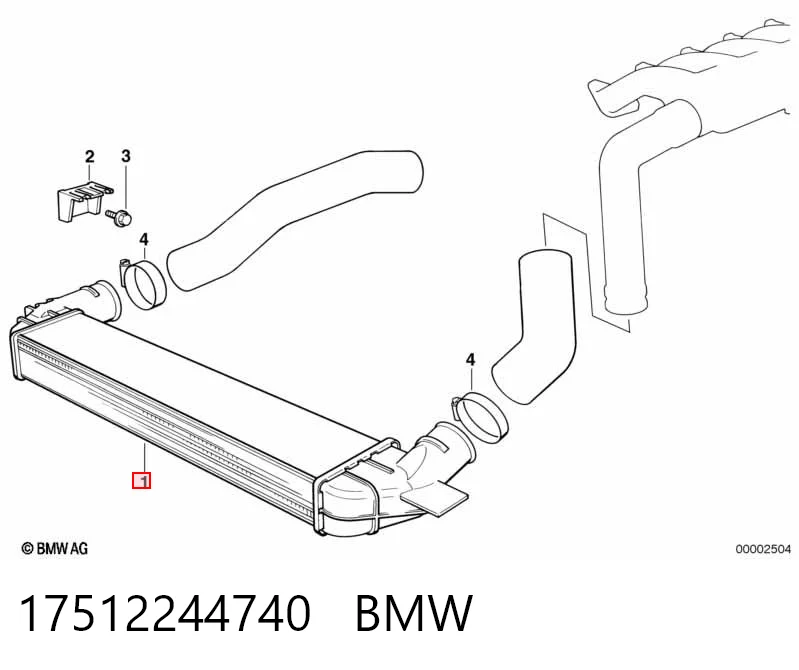 Система охлаждения наддувочного воздуха BMW 3 седан (E36) (1990 - 1998) цена, от 109.61 USD