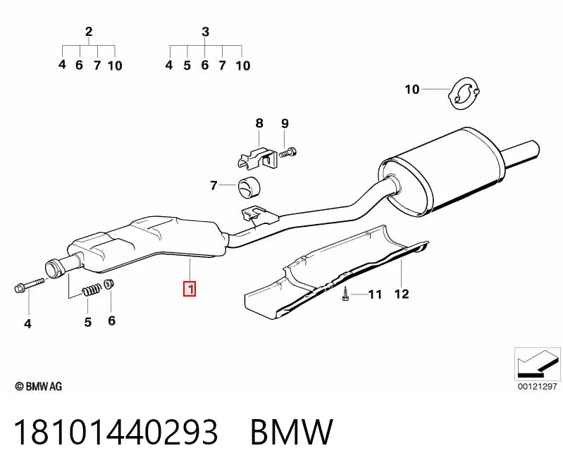 Купить BS283171 Bosal Глушитель, центральная и задняя часть
