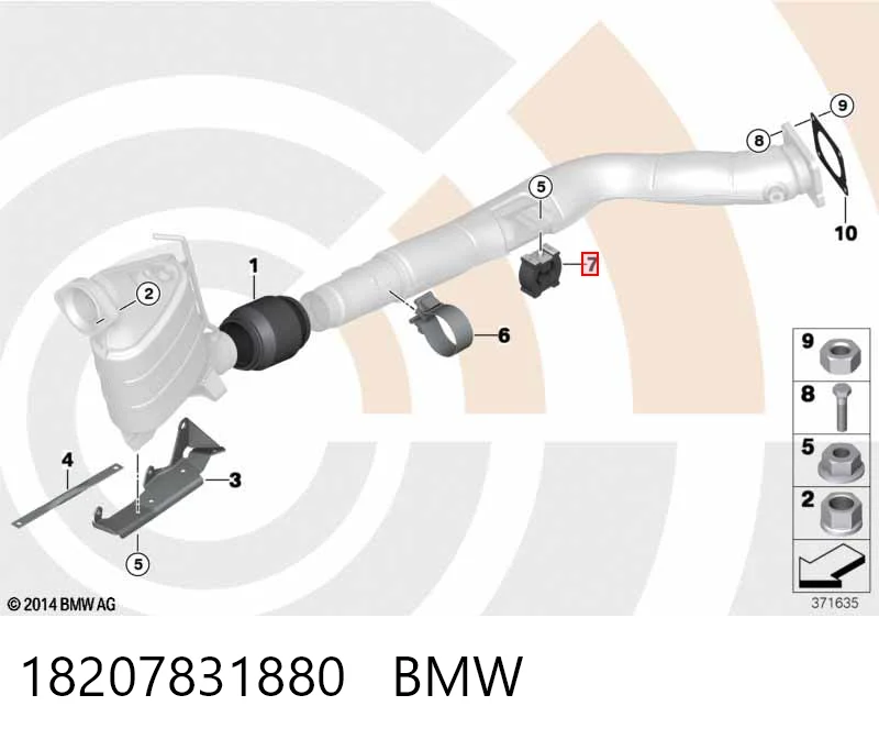 Подушка крепления глушителя BMW 3 купе (E46) (1999 - 2006) цена, от 4.57 USD