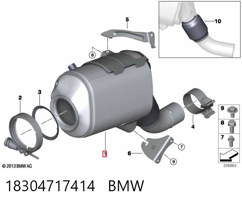 Сажевый фильтр DPF на BMW X3  E83