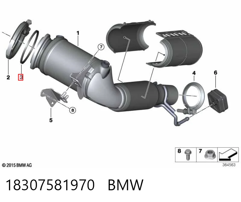 Кольцо глушителя AND 3M253001