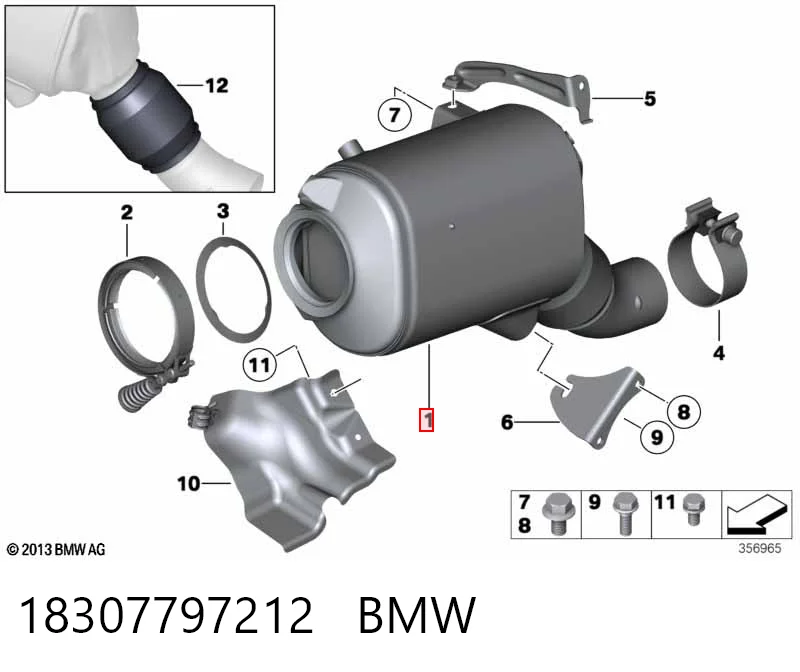 ДПФ фильтр BMW X3 внедорожник (E83) (2004 - 2010) цена, от 868.47 USD