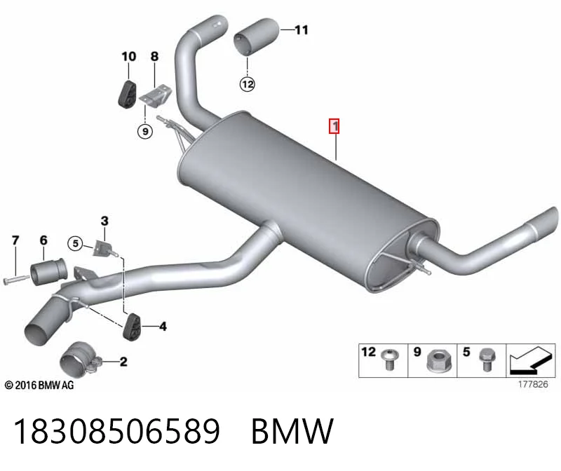 Выхлопная труба на BMW X6  E71