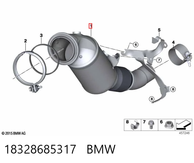  Катализатор BMW 5 