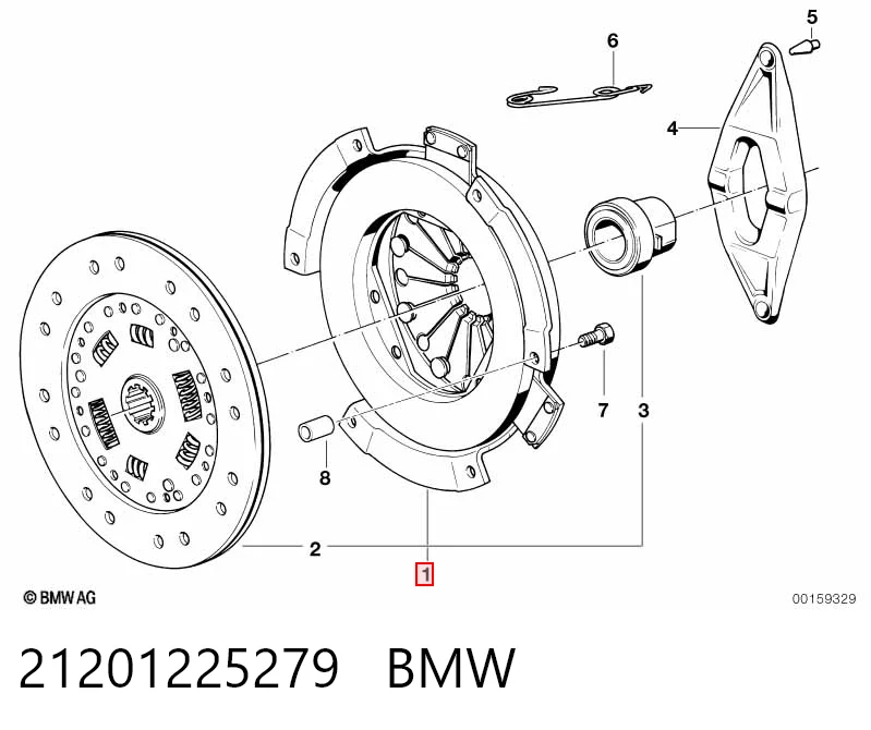 Комплект сцепления (3 части) BMW 3 седан (E21) (1975 - 1984) цена, от 154.12 USD