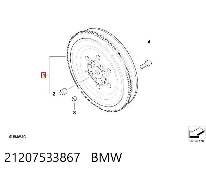 Маховик двигателя BMW 5 седан (E60) (2003 - 2009) цена, от 501.17 USD