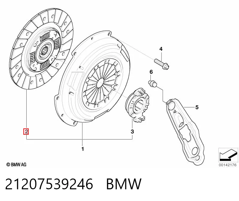 Комплект сцепления BMW 21207539246