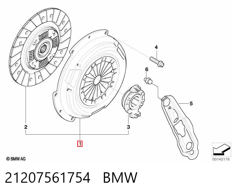 Комплект сцепления BMW 21207561754