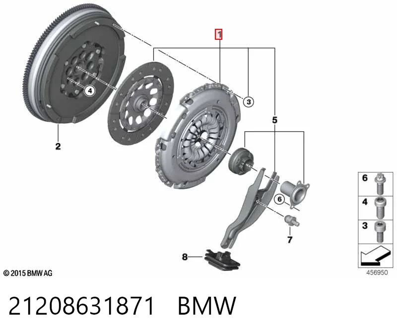Комплект сцепления BMW 21208631871