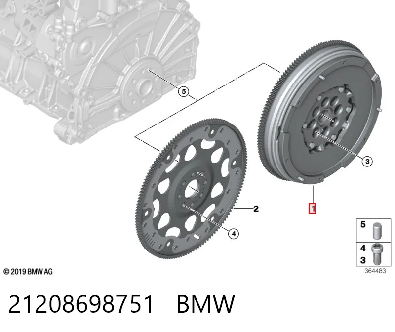 Демпферный маховик на BMW X1  F48