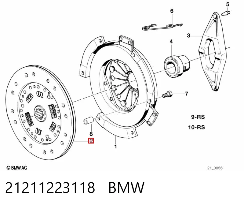 21211225936 BMW Диск сцепления ведомый