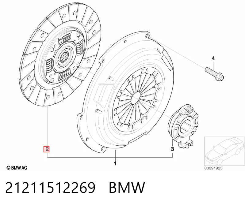 Диск сцепления ведомый на Mini Cooper  R56