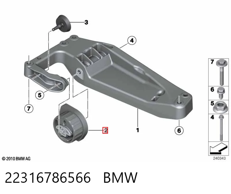 Подушка КПП Lemforder 44192
