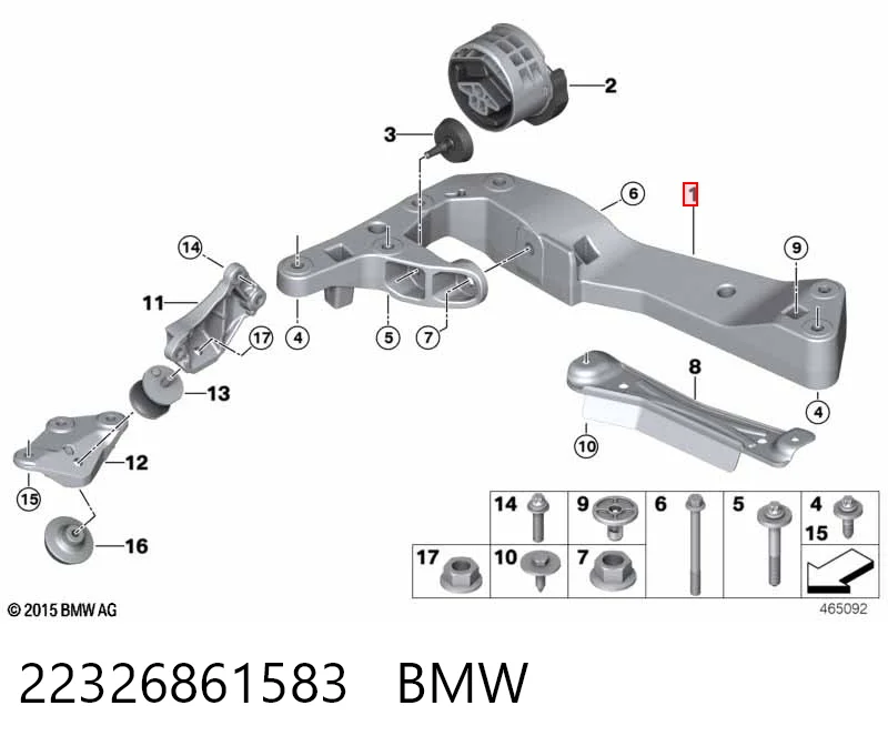6861583 BMW Кронштейн КПП