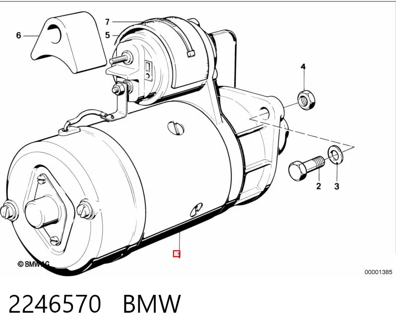 2246570 BMW Стартер автомобиля