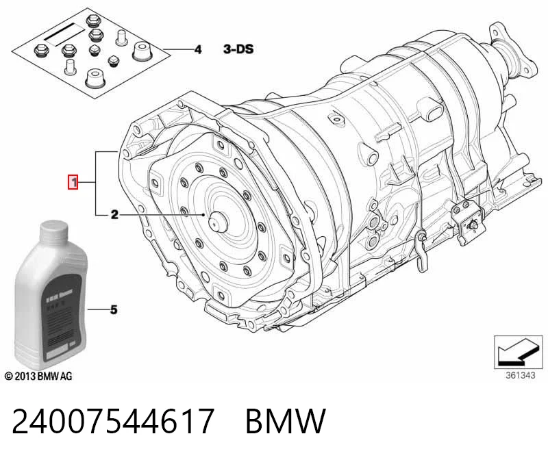 АКПП в сборе (автоматическая коробка передач) BMW 24007544617