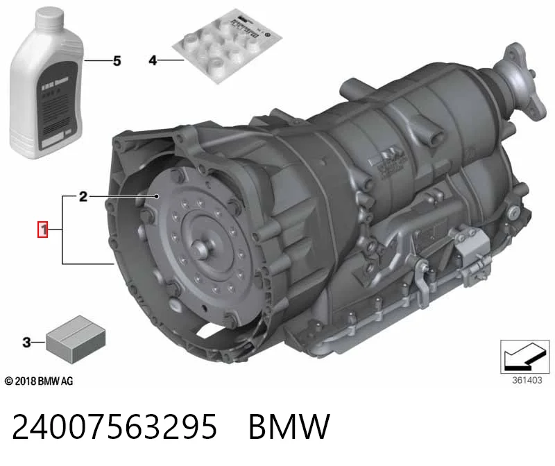 АКПП в сборе (автоматическая коробка передач) BMW 24007563295