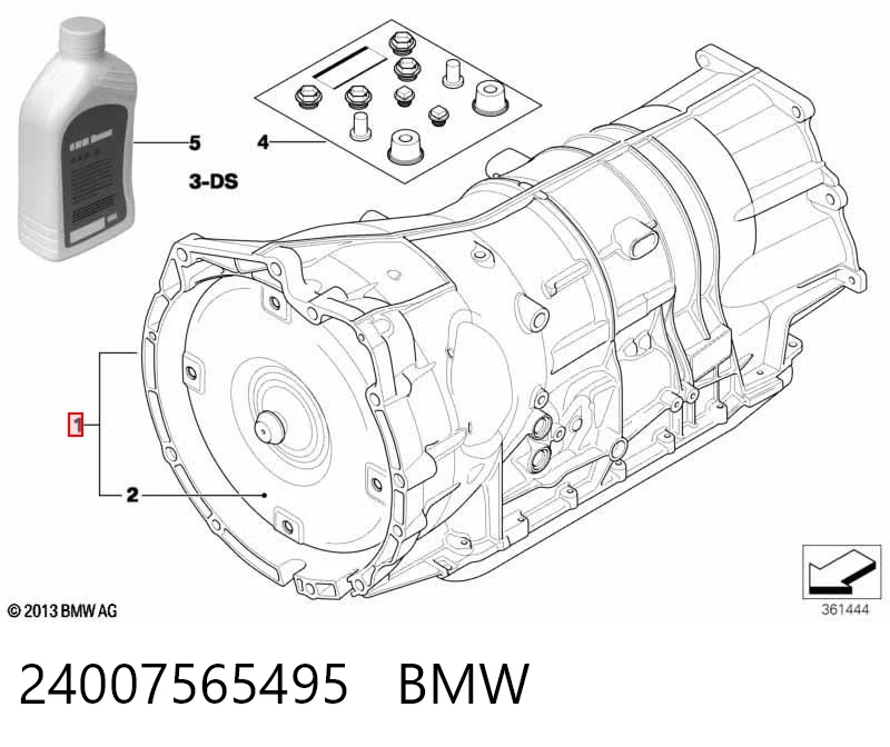 АКПП в сборе (автоматическая коробка передач) BMW 24007565495