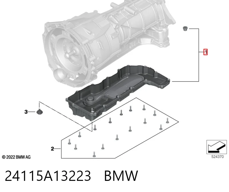 24115A13223 BMW Поддон АКПП