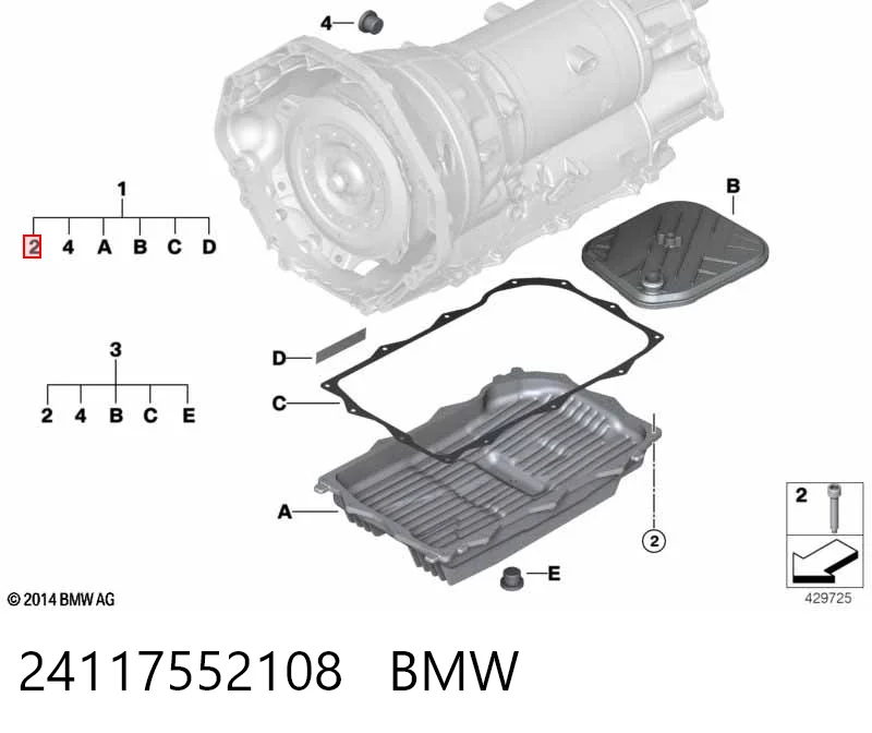 24117552108 BMW Поддон АКПП