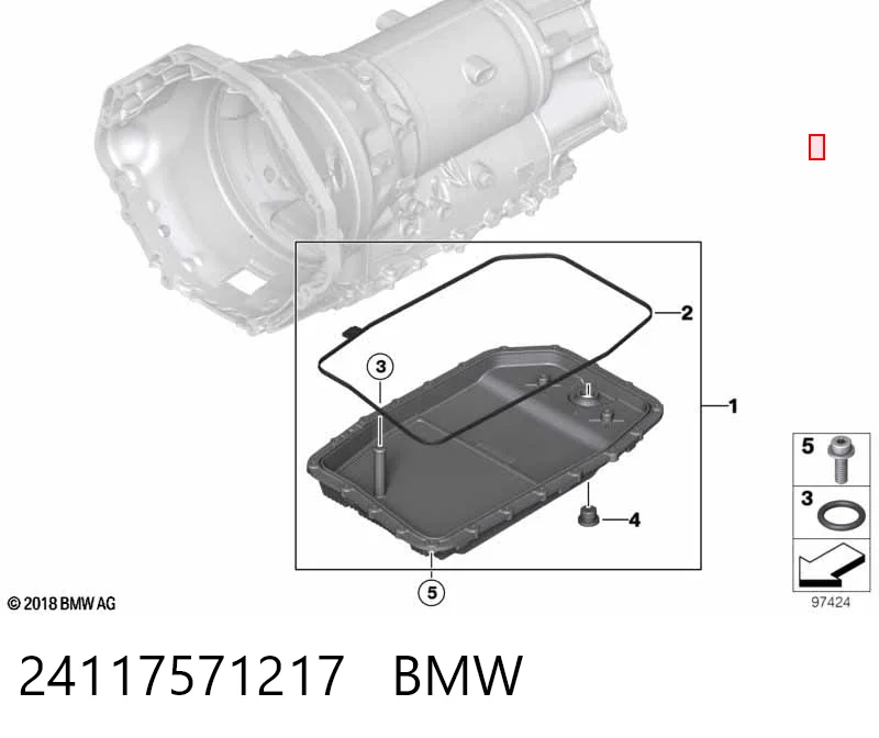 Поддон АКПП BMW 24117571217 цена, от 40.59 USD