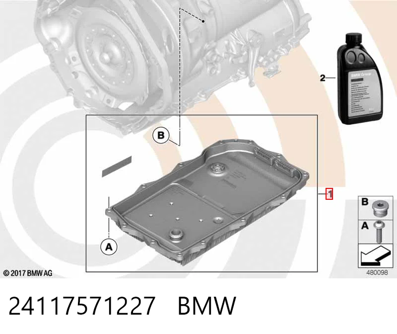 24117571227 BMW Поддон АКПП