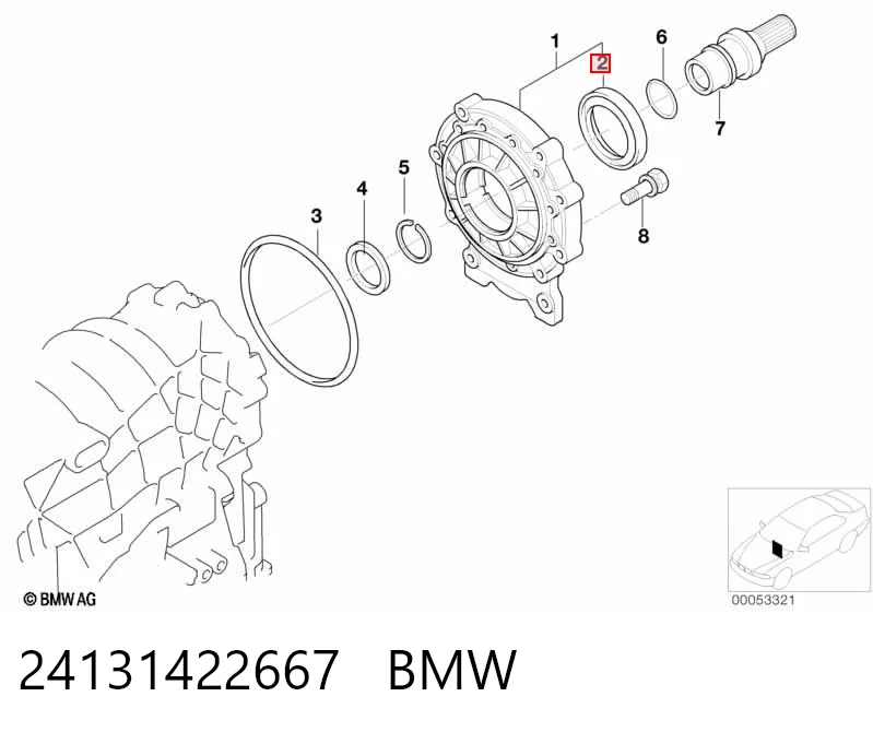 750111243 ZF Parts Сальник АКПП/КПП (выходного/вторичного вала)