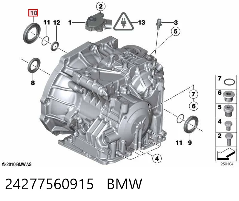 Сальник правой полуоси переднего моста Fiat/Alfa/Lancia 77363290
