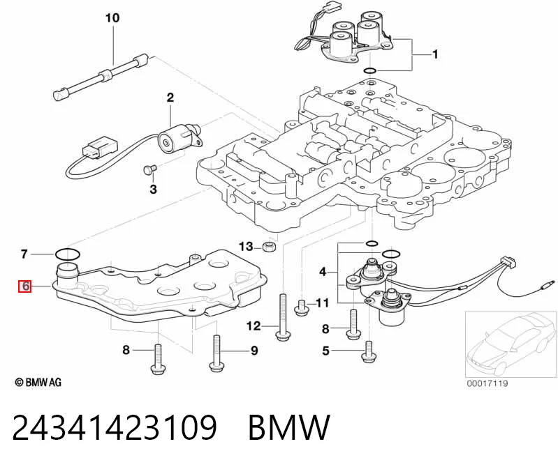 24341423109 BMW Масляный фильтр АКПП