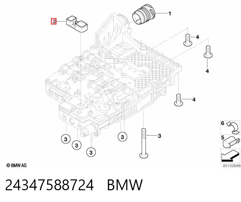 24347588724 BMW Прокладка гидроблока АКПП