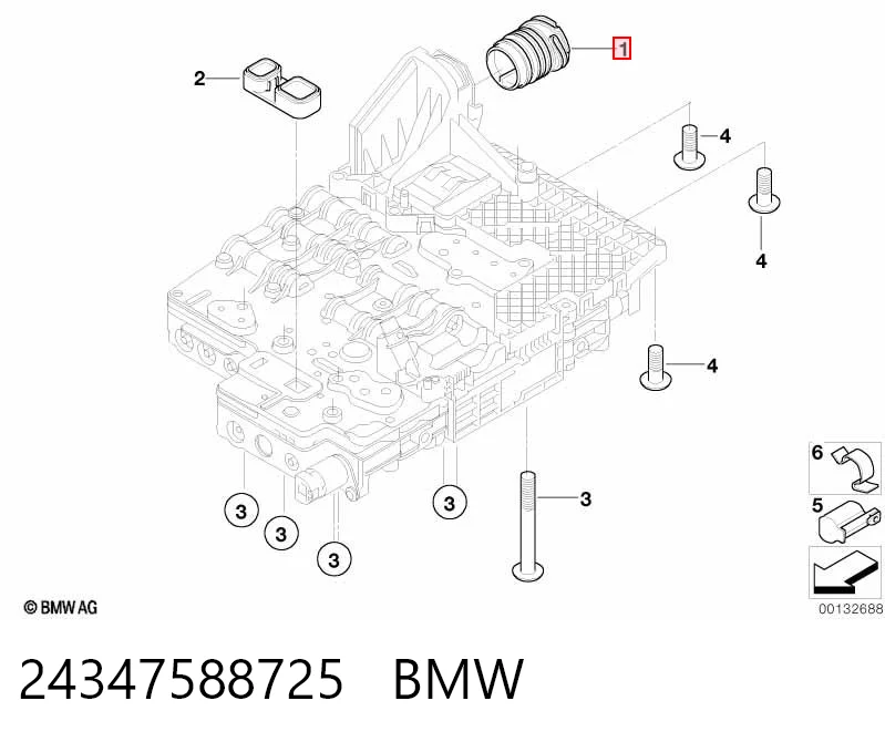 24347588725 BMW Разъем АКПП