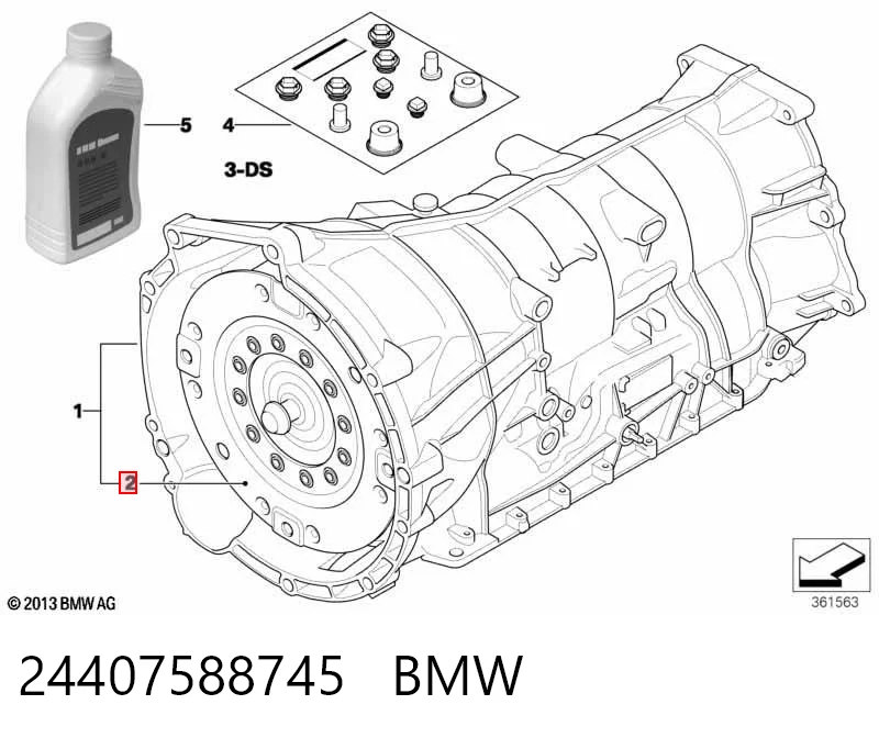 4168024245 ZF Parts Гидротрансформатор автоматической коробки передач