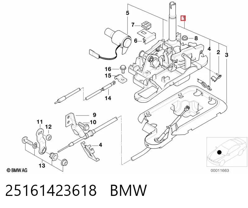 Механизм переключения передач BMW 61319436668 цена, от 239.03 USD