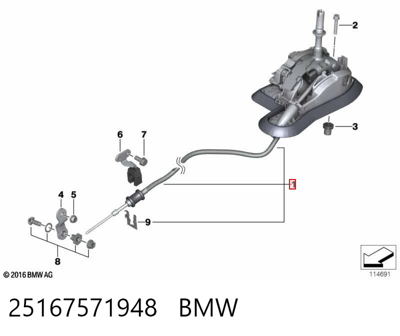 Механизм переключения передач (кулиса, селектор) BMW 3 E90